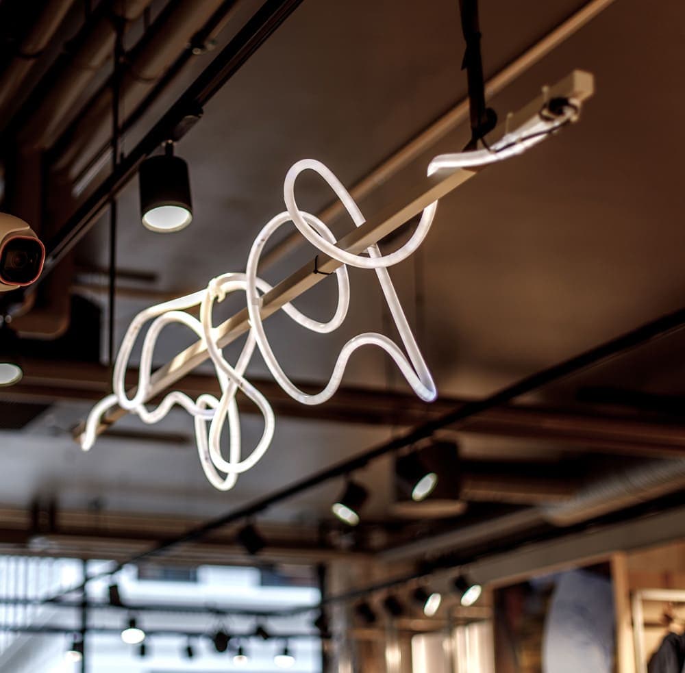 Butiksinredning lampa
